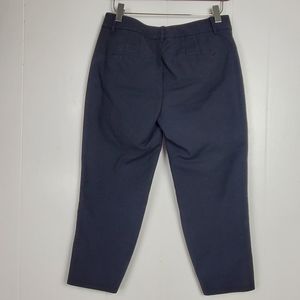 WHBM Jet Black perfect form straight crop trouse pants size 2